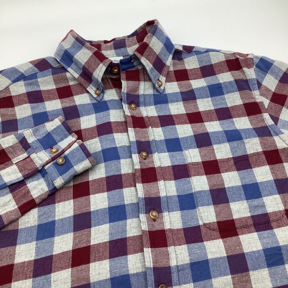 Brooks Brothers 1818 Mens Regent Long‎ Sleeve Button Up Flannel Shirt Size Small
